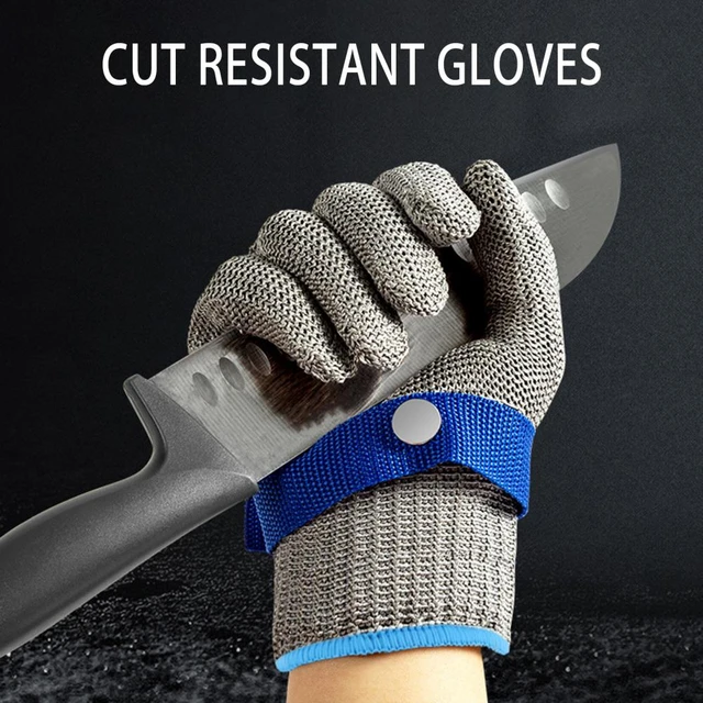 1Pc Cut Resistant Gloves Food Grade Work Gloves Stretch Fit