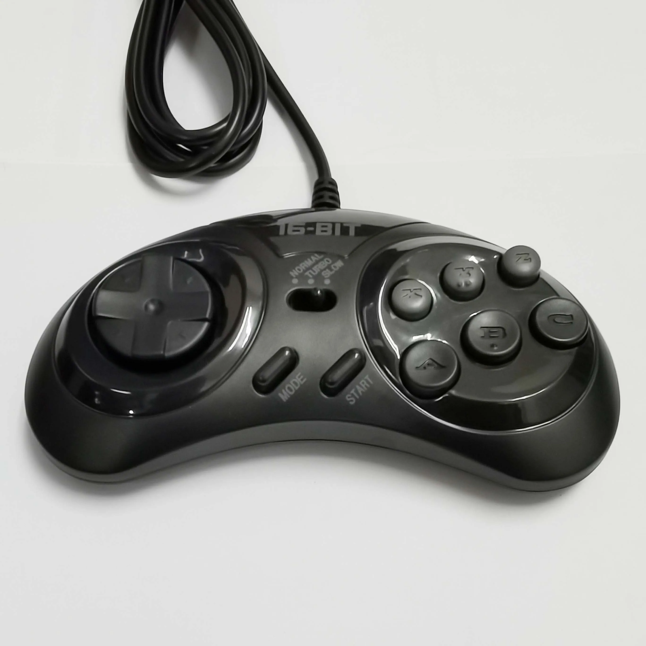 クラシック有線ゲームコントローラー,16ビット,セガジェネシス 