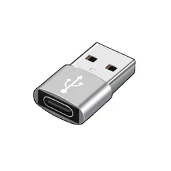 High - Speed USB 3.0 to Type C Port Converter and Charging Adapter (Silver)