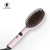 2020 Women Matte Black Brosse Chauffante Lcd Electric Straightener Styling Comb Straightening Brush For Natural Hair 2