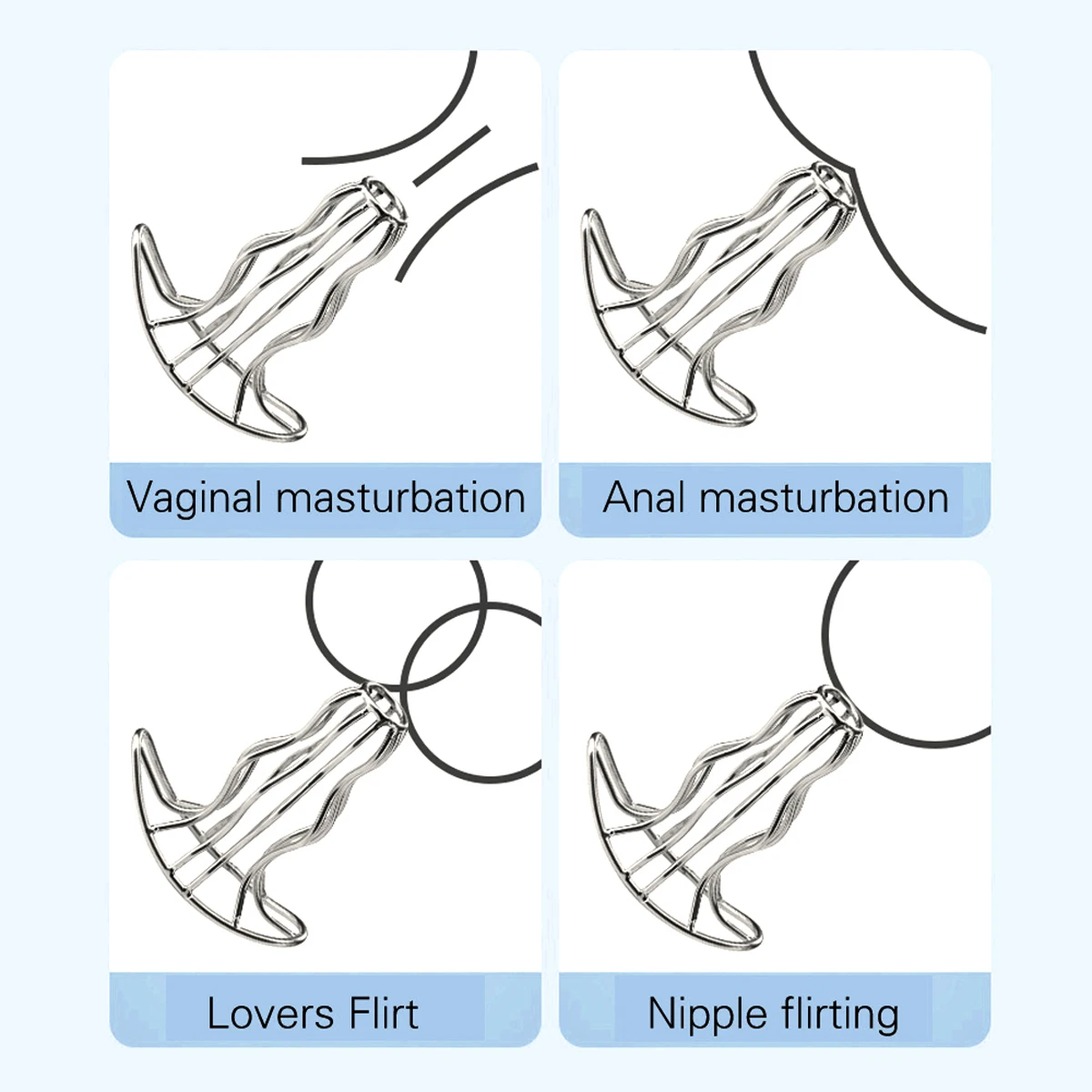 Hollowed-out Metal Anal Plug,Vagina Speculum,Anal Expansion Training,Anal Masturbation Toys,Prostate Massage,Adult Sex Toys_voghion.com