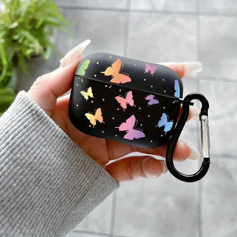 Colorful TPU AirPods Case with Keychain for Pro and Gen Models