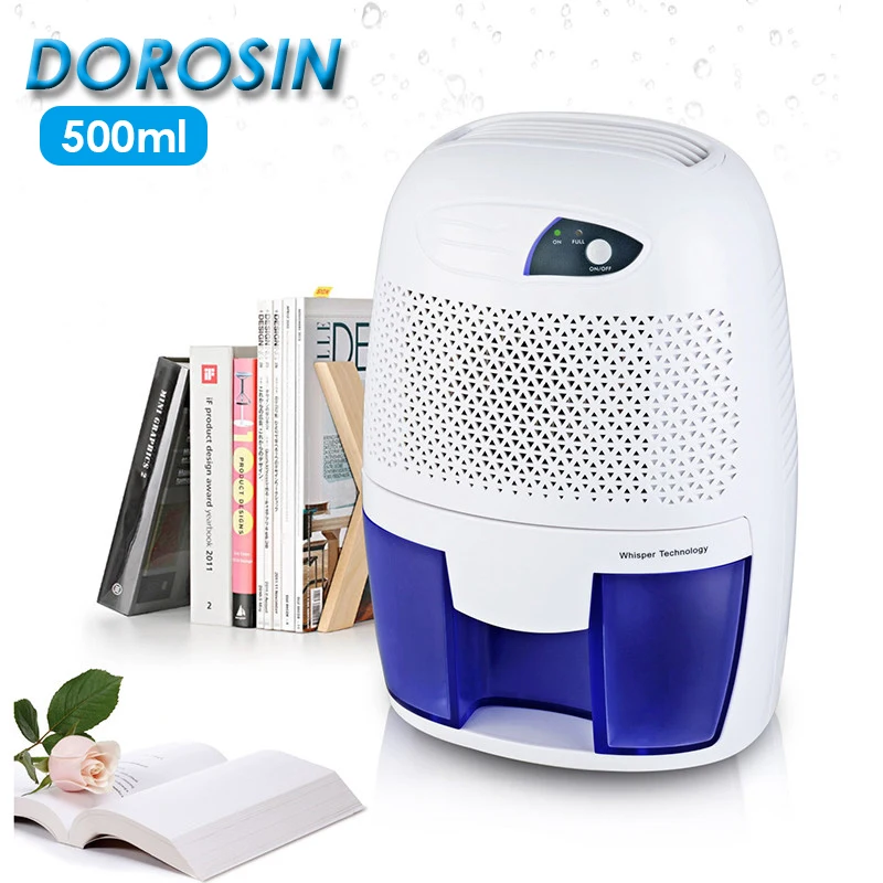 

Electric Mini Dehumidifier Portable Compact Air Dryer 500ml Prevent Moisture and Mold For Home Use 100V-240V Drying Machine