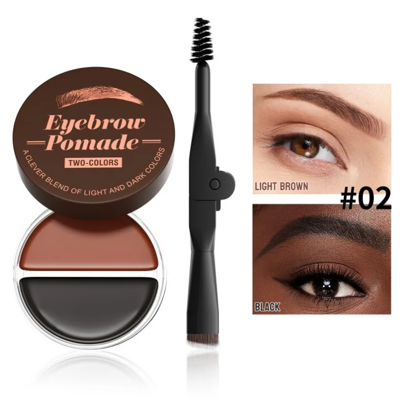 Two-Color Eyebrow Dye Cream Waterproof Sweat Resistant And Not Easy to Stun Eyebrow Dye Eyebrow Brush Makeup Holding Cosmetic 5