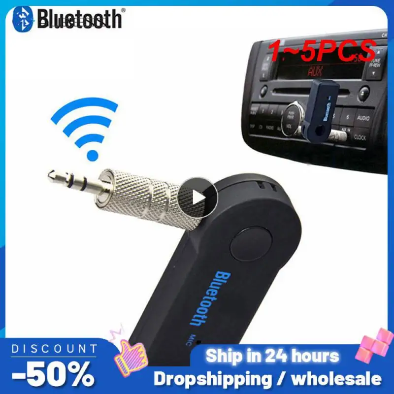 Adattatore Aux 1 ~ 5Pcs Per Auto Jack Da 3.5Mm Usb Bluetooth4.0 Ricevitore Altoparlante Auto Vivavoce Kit Per Auto Trasmettitore Musicale Audio