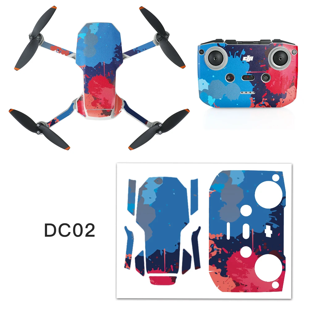 Mavic Mini 2/2 se Protective Film PVC Stickers Scratch-proof Decals Full Cover Skin for DJI Mavic Mini 2/2 SE Drone Accessories images - 6