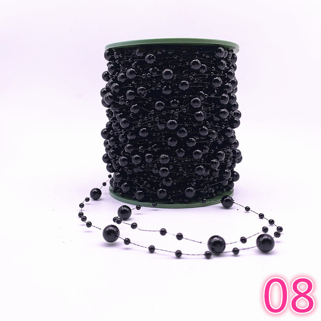 Yards Fishing Line Artificial Pearls Flower Beads Chain Garland Flowers Wedding Party Decoration Diy Accessories