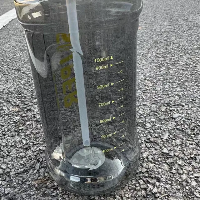 With Straw Sports Kettle with Straw 1.3L 1.5L 2L Graduated Water Cup with Straw Large Capacity Dustproof Fitness Water Bottle 2
