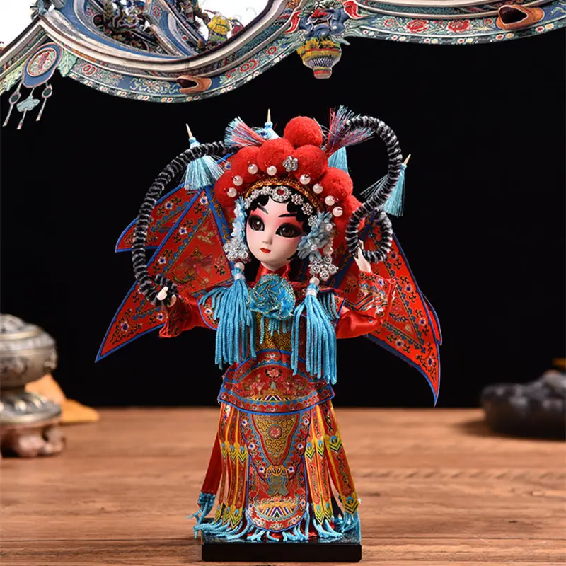 

Silk Man Beijing Special Gift Juan Man Decoration Peking Opera Facial Makeup Opera Character Peking Opera Doll Gift