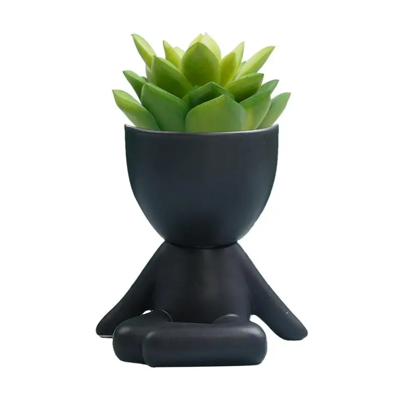Fioriera Per Il Viso Vaso Per Fioriera Succulenta In Ceramica Con Drenaggio Vasi Da Fiori Decorativi A Forma Umana Per Piante Grasse Mini Piante Ad Ar