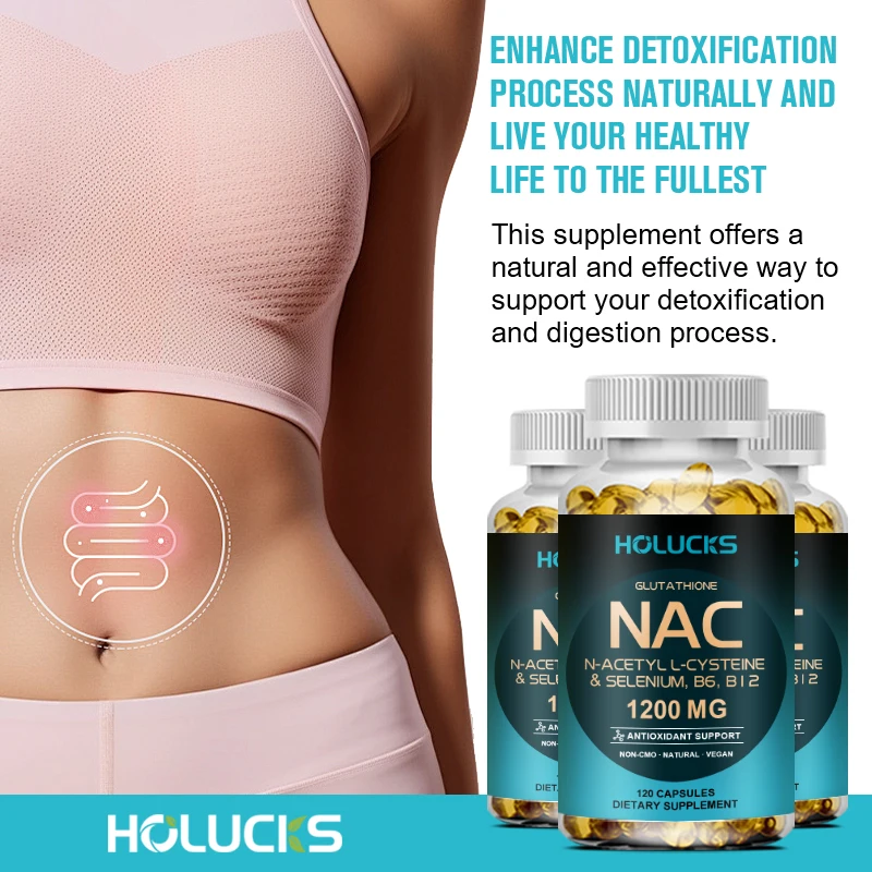 Buy 1 Get 1 Free! NAC 1200mg Supplement, for Thins Mucus, Reduces Cough & Bronchial Function, Immune, Liver Repair & Detox 4