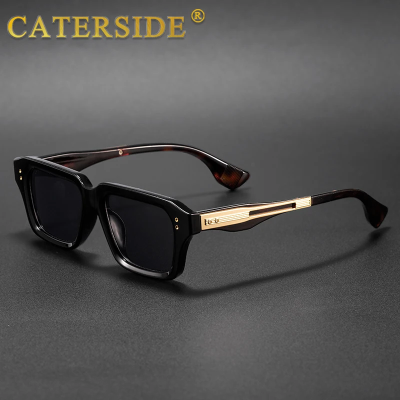 CATERSIDE Neue modische Herren-Sonnenbrille mit einzigartigem Bügel-Design, luxuriöse Sonnenbrille für Damen, Reisen, Partys, UV400-Brille – Detail 1