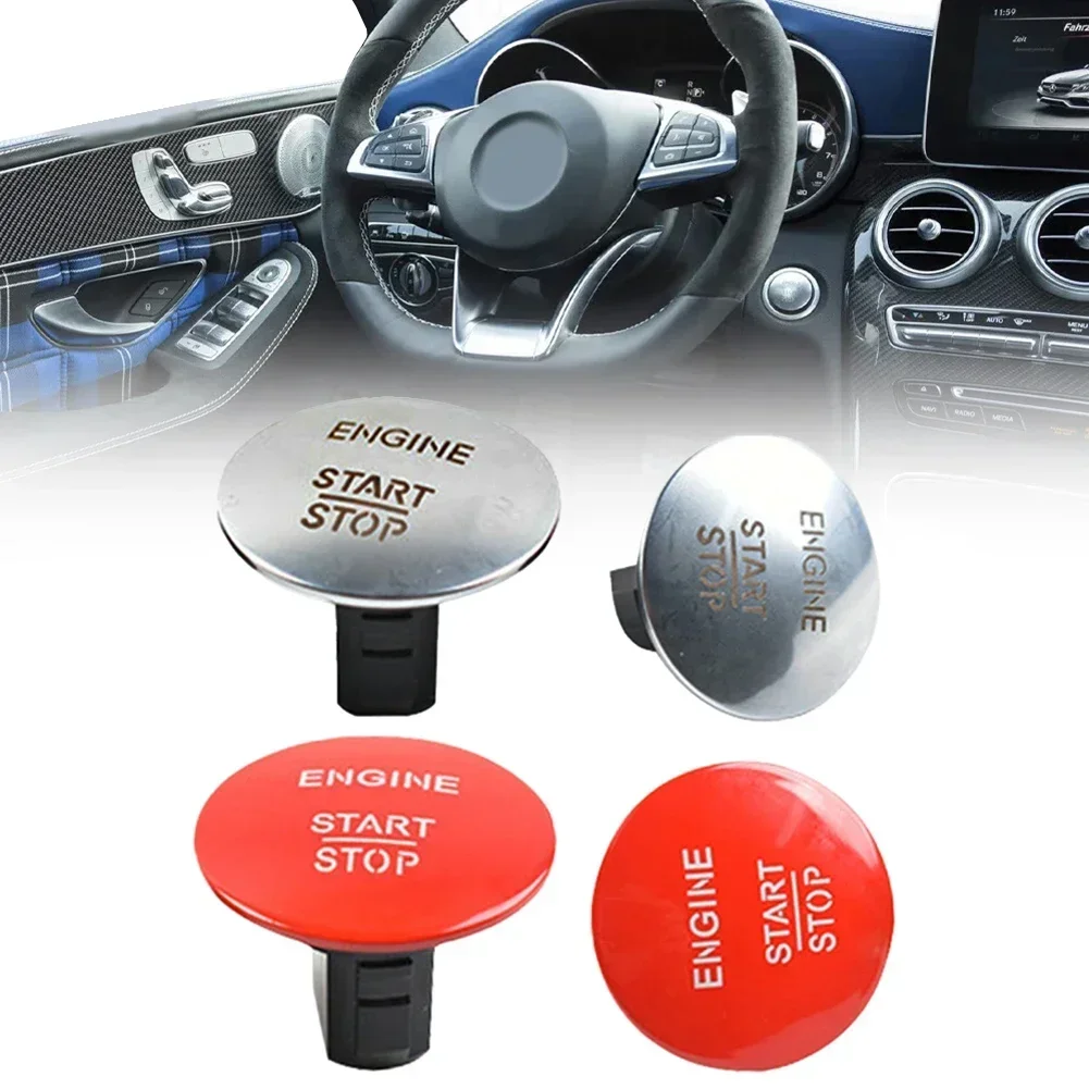 Bouton Start/stop Mercedes - Référence A2215450714, Compatible Modèles Avec Keyless Go, Couleur Argent
