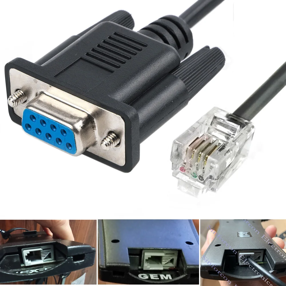 Db9 Rs232 A Rj9 Per Celestron Nexstar Nexstar + Gem Hc Firmware Cavo Di Aggiornamento Seriale