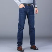 2025 jeans d'affaires de mode pour hommes style classique décontracté élastique slim fit jeans pantalons en denim pour hommes noir bleu 6