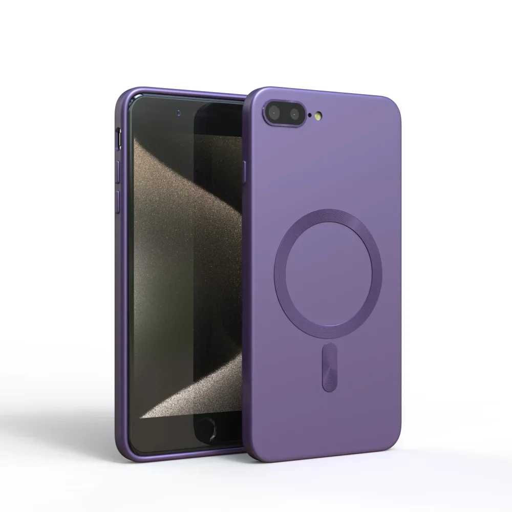 Luxury Wireless Charging Silicone Magnetic Bumper Case