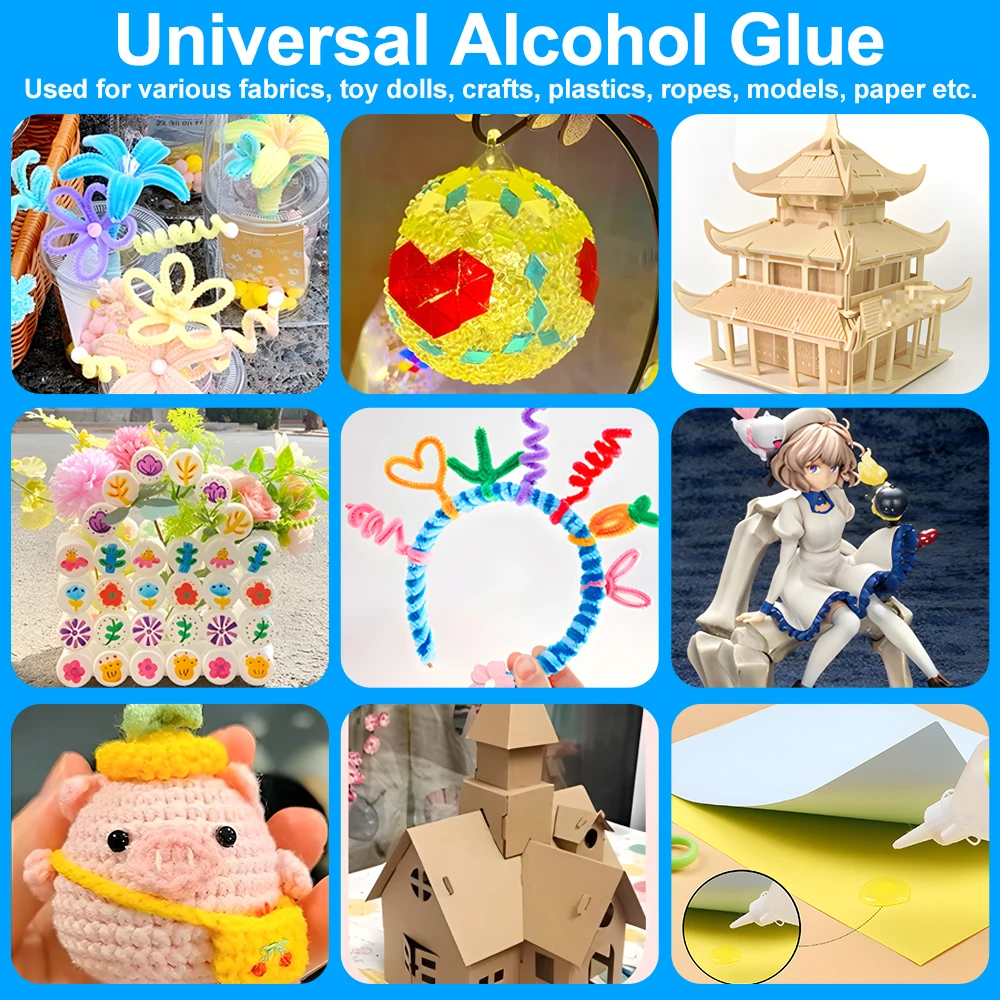 Universal Liquid Glue Alcohol Adhesive Instant Textile Hobby Scrapbooking Fabric Paper Crafts DIY PVA Children School Model Bond 2