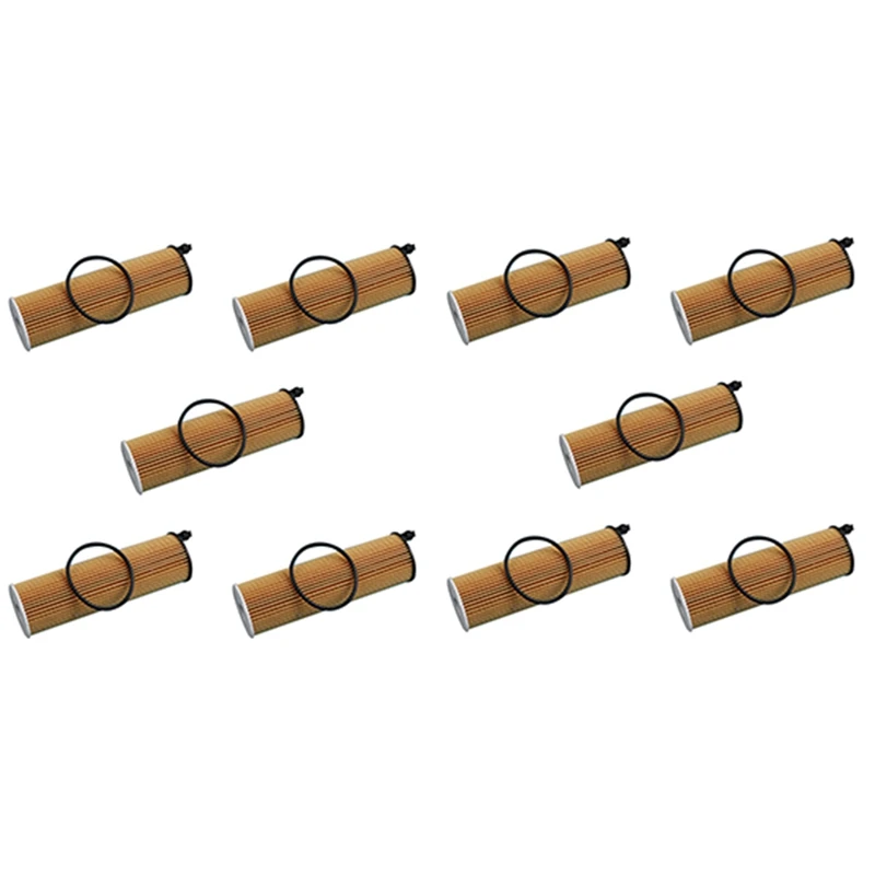 ABUN-10 Pcs Oil Filter Kit For Mercedes-Benz W222 V222 X222 S350 S400 W205 C180 C200 C220 A205 C205 S205 C257 A6541801100