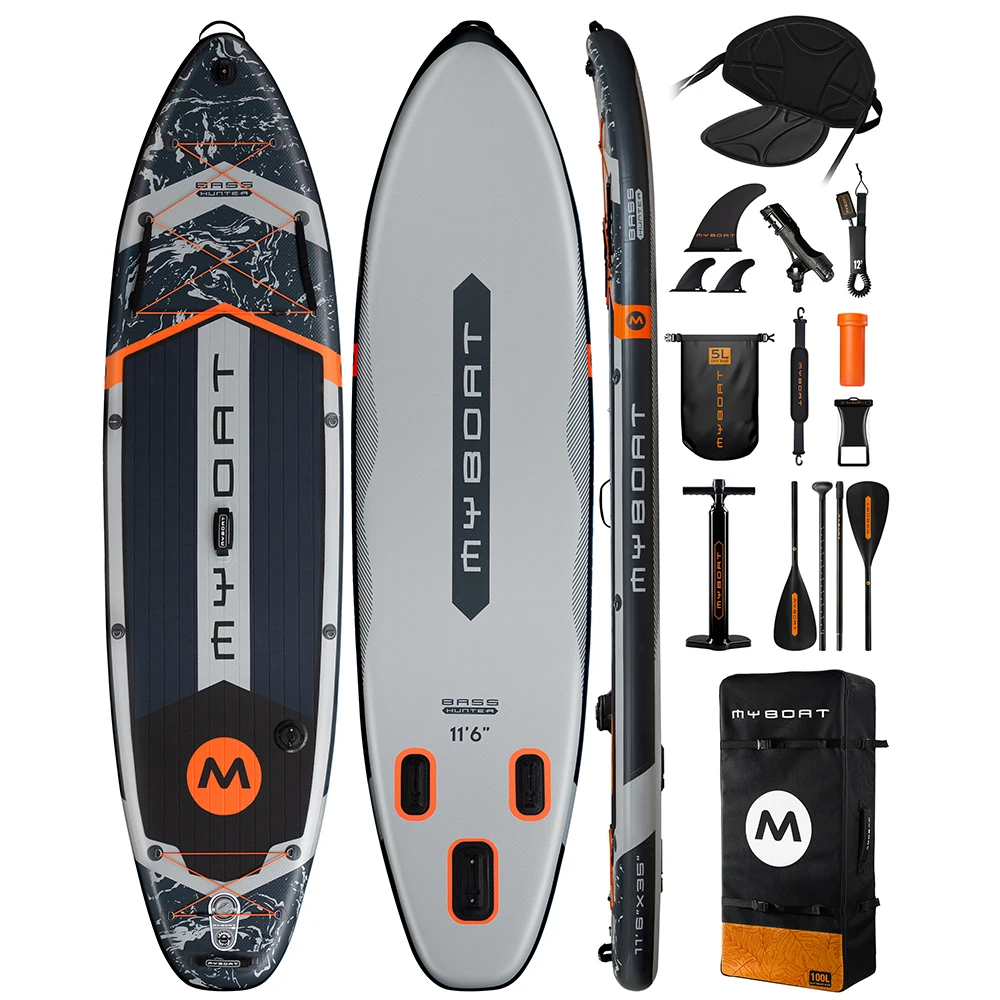 

Myboat New Inflatable Paddle Board 11'6''x35''x6'' Stand Up Station Board With Accessories Extra Wide SUP Board