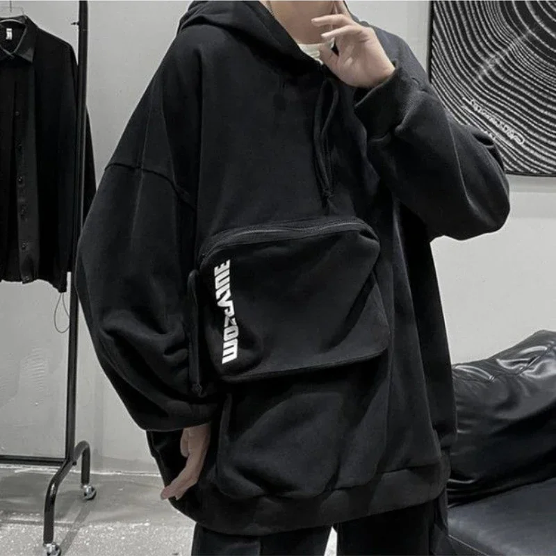 DAYIFUN-Women's Large Pocket Zipper Hoodies Oversized Long Sleeve Pullovers Loose Niche Design Thin Tops Spring Autumn 90KG