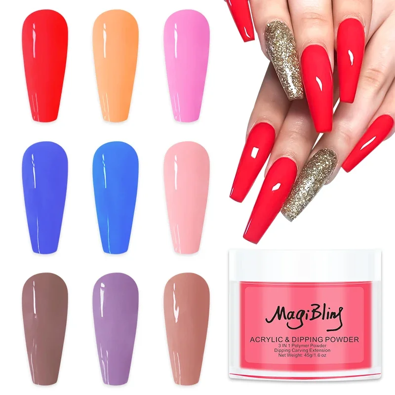 Acrylic Powder 45g for Nail Extension Tip Engraving 3D Pattern Manicure Professional Nail Supplies nail powder acrylic nail powder