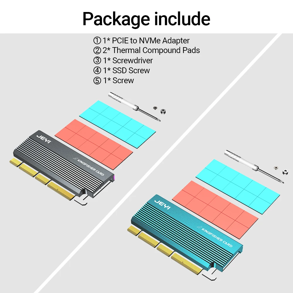 jeyi argb pcie nvme pcie para nvme adaptador de cartão com dissipador de compatível com pcie argb sync