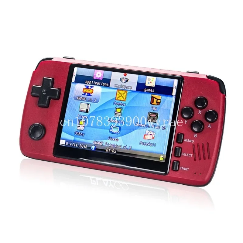 

Preloaded 1000 Games Handheld Game Console Red Pocket Player 3.5 Inch Ips Screen