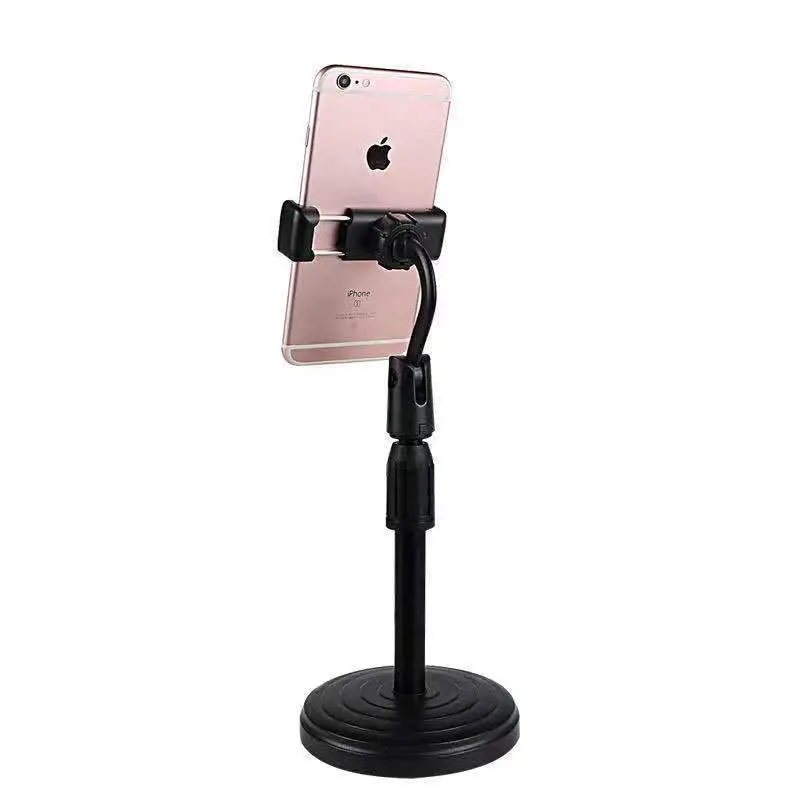 

Desktop Microphone Stand Upgraded Adjustable Base Mic Clip for Podcasts Singing