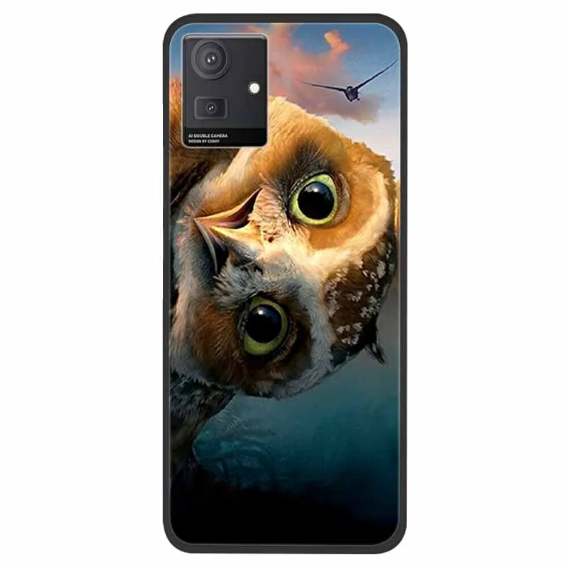 Cubot Note 50 Animal Design TPU Silicone Phone Case - Shockproof Wolf Pattern Protector