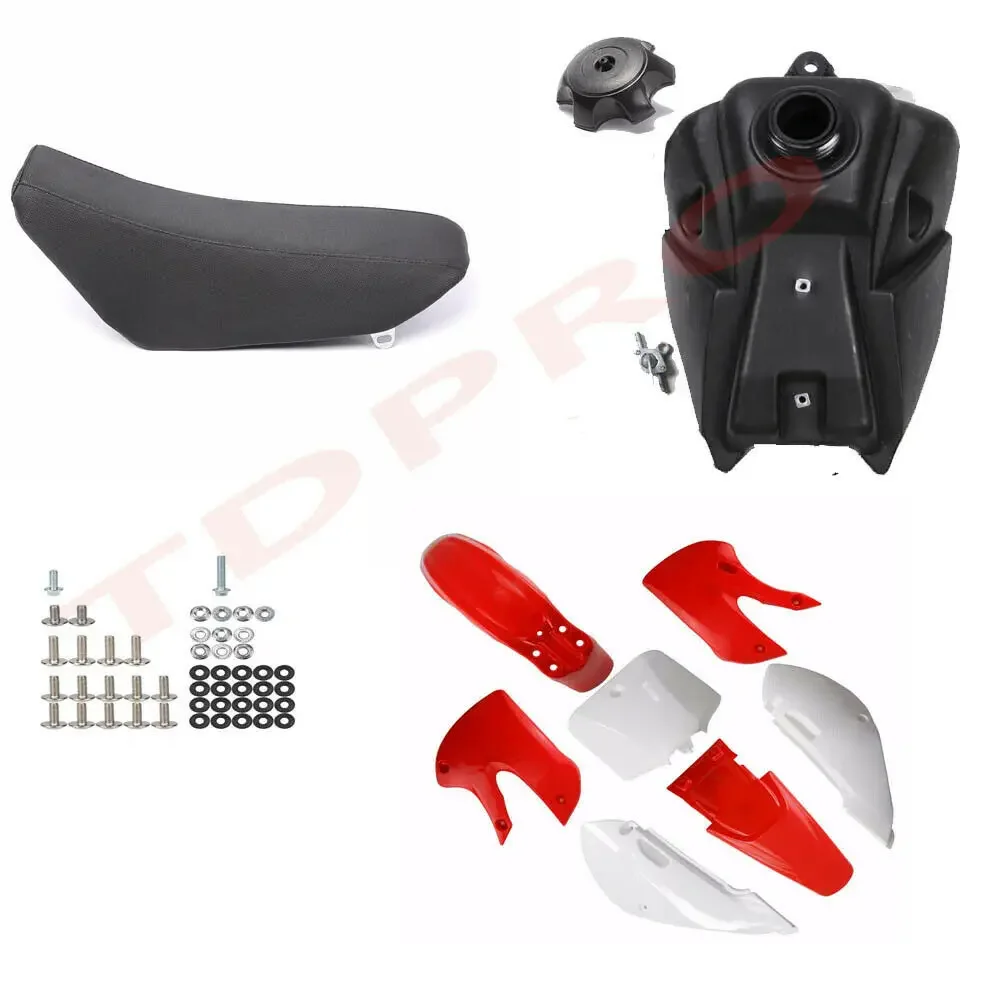 

Full Set of Plastics Fender Tall Seat Fuel Tank For Kawasaki KLX110 KX65 Suzuki RM65 DRZ110 Pit Dirt Bike