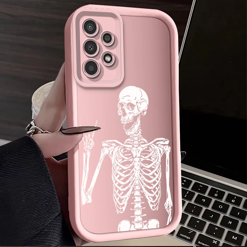 Skull Silicone Phone Case – Durable and Stylish Protective Cover