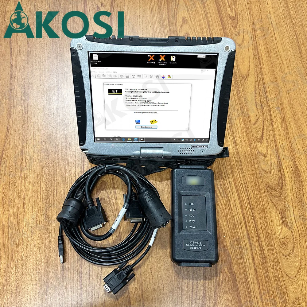 

2023 for CAT Diagnostic Tool High Quality ET Wire Harness 9+14 Pins Cable For ET3 ET4 Adapter+CF19Laptop