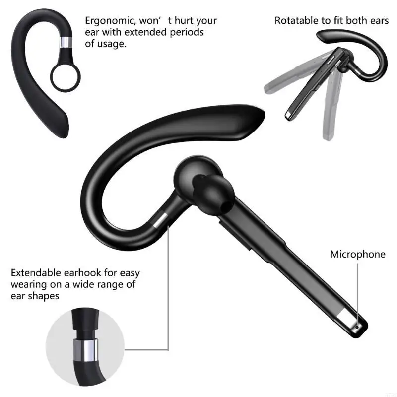 Wireless Bluetooth-Compatible Hands-Free Business Headset