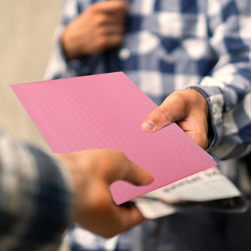 Рисунок 5 - розовые пузырчатые почтовые конверты