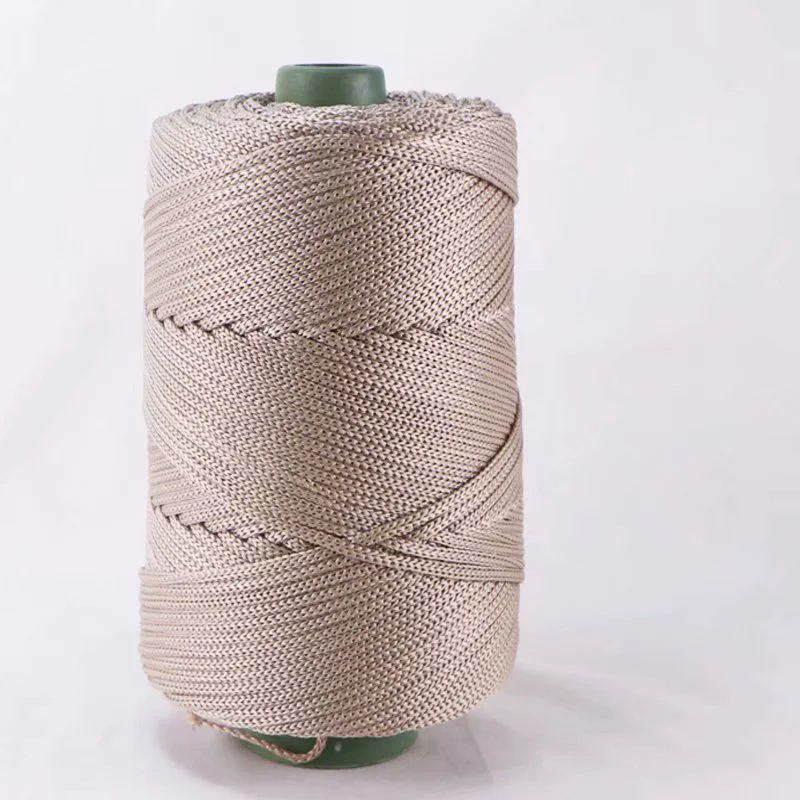 Hollow Knitted Crochet Yarns 200m/roll 3mm For DIY Handbag Purse Basket Chunky Trapillo Nylon Cord Round Rope knitting yarn,knitting wool yarn,crochet yarn,cotton knitting yarn,cotton yarn,cotton wool yarn