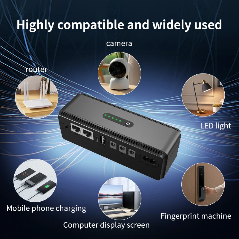 Mini UPS Uninterruptible Power Supply 5v 9v 12v 2a POE Battery Backup 10400mAh for Router Wifi Modem,uninterruptible power supply,portable ups,mini ups