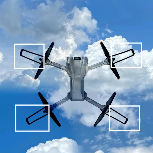 4 Pieces Professional Propeller Guards Lightweight Replacement Spare Parts for Z908 Pro Replacement Drone Protection Device - Image 2
