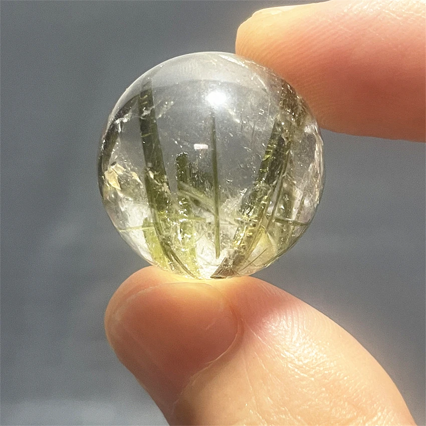 Natural Stone Golden Quartz Rutilated Sphere Polished Crystal Ball Decoration Rock Gift Reiki Healing 6