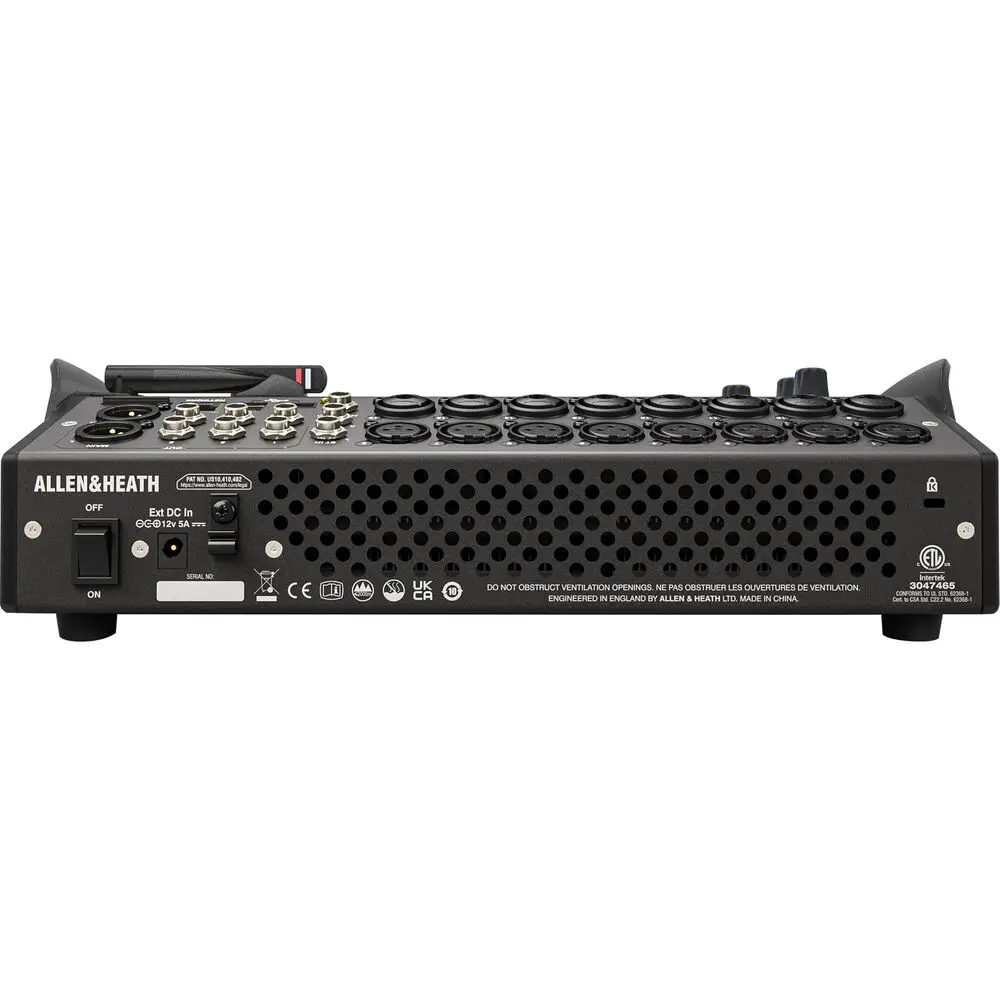 Allen & Heath CQ-18T 디지털 믹서 콘솔, 7인치 터치스크린, Wi-Fi 및 블루투스 연결 기능 탑재, 오디오 스테이지 라이브 사운드용