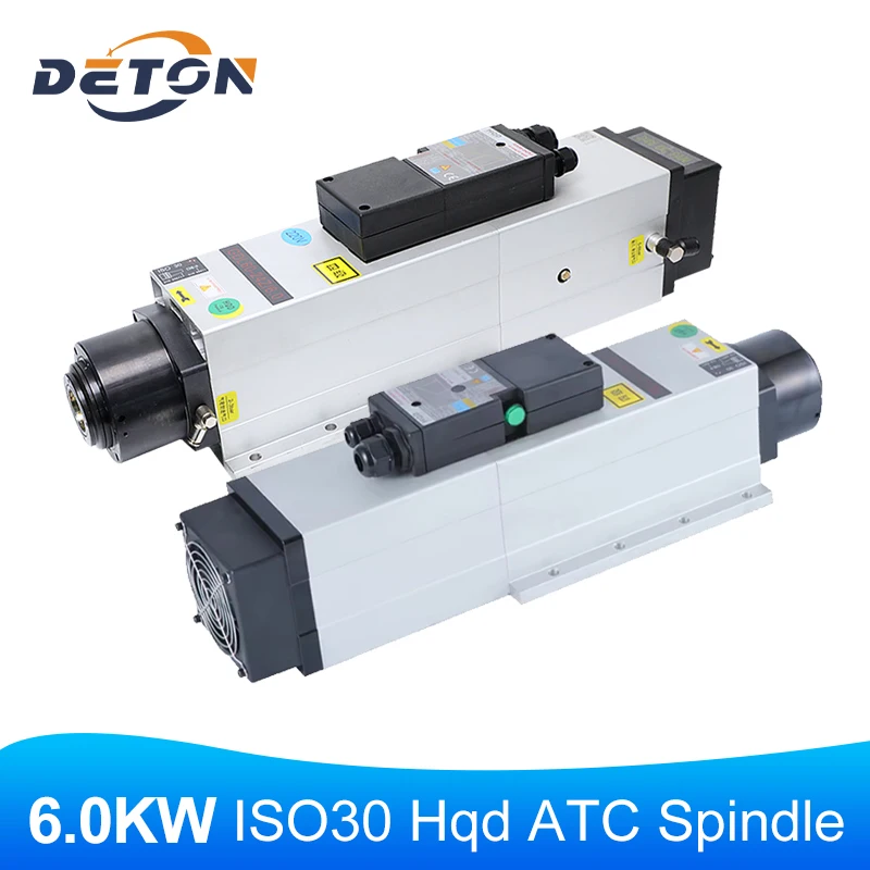 

6.0kw ATC Spindle Automatic Tool Change Spindle 380v Air-cooled Spindle Engraving Machine Woodworking Milling Machine