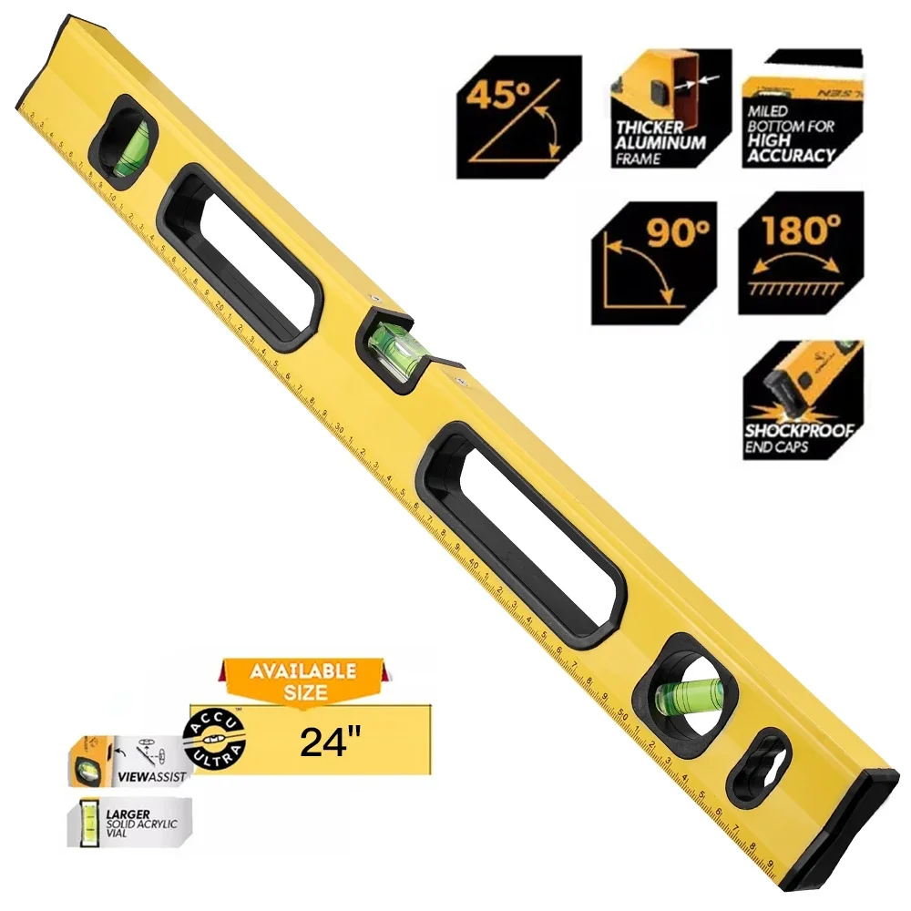

Alloy Level With Tools Tool Bubbles Spirit Construction Horizontal Aluminum Measuring Ruler Magnetic High Precision