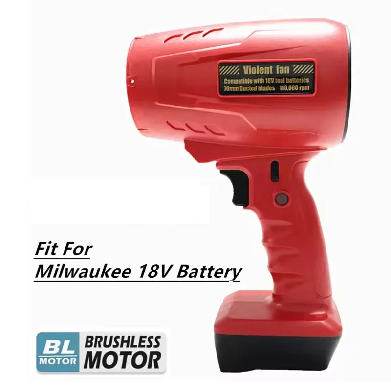 Handheld Electric Turbo Blower 18V Battery 33000RPM Brushless Air Duster Violent