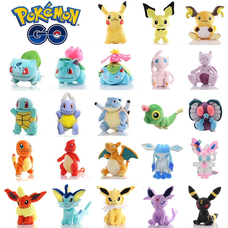 

20cm Cartoon Blastoise Pikachu Charizard Plush Toy Anime Diglett Flareon Vaporeon Eevee Plushie Cute Pokemon Doll Kids Xmas Gift