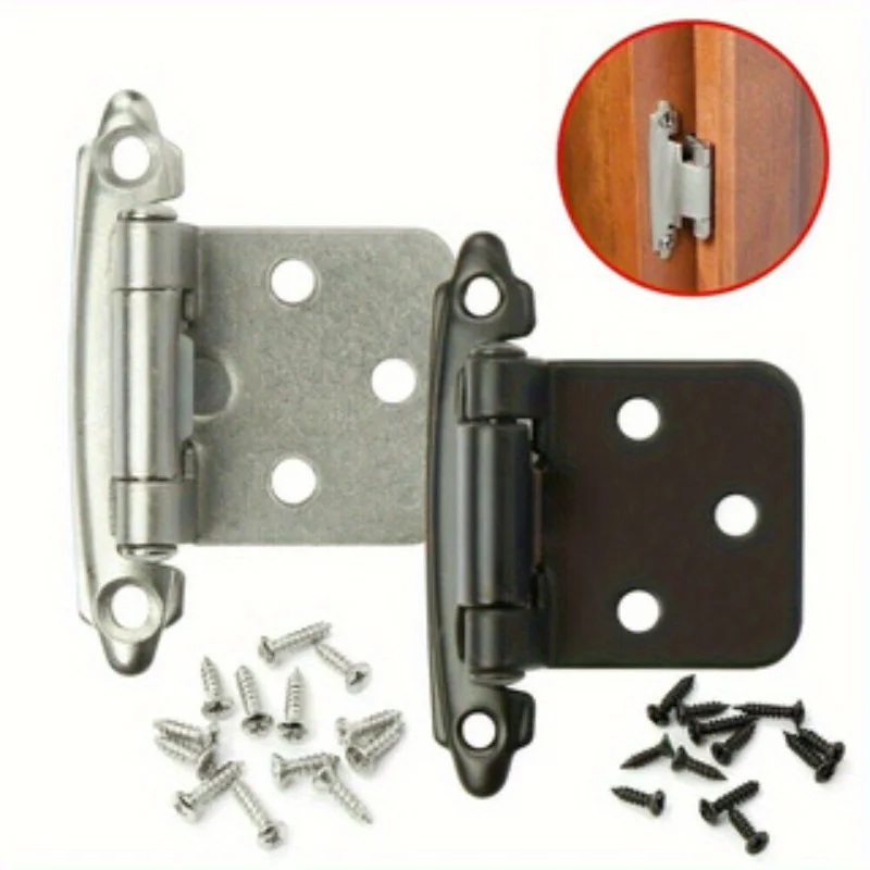 Furniture Hardware Accessories with Screws, Cabinet Self Closing Hinge Spring Self Closing Hinge, Embedded Cabinet Silent Spring