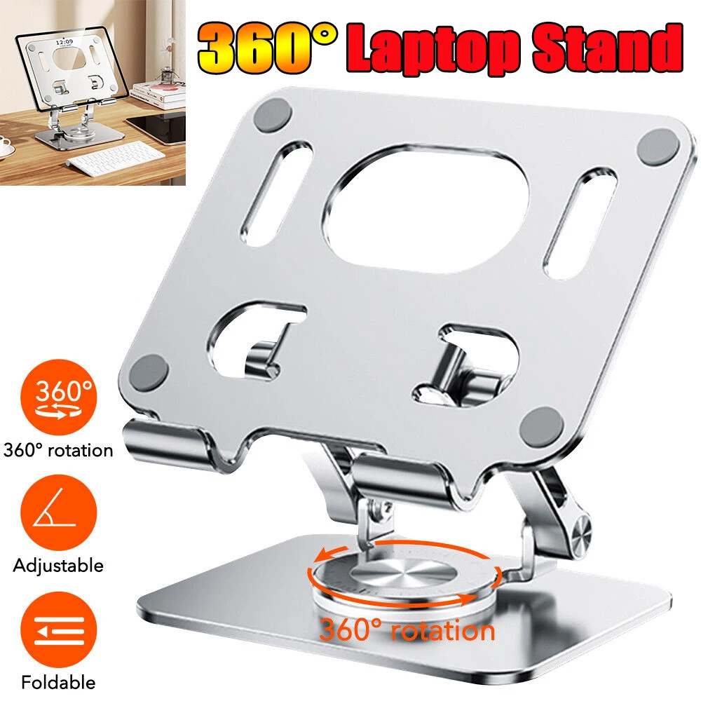 

Adjustable Laptop Stand 360 Rotating Bracket Foldable Riser For Desk High Quality Mobile Phone Holder Live Broadcast Mount