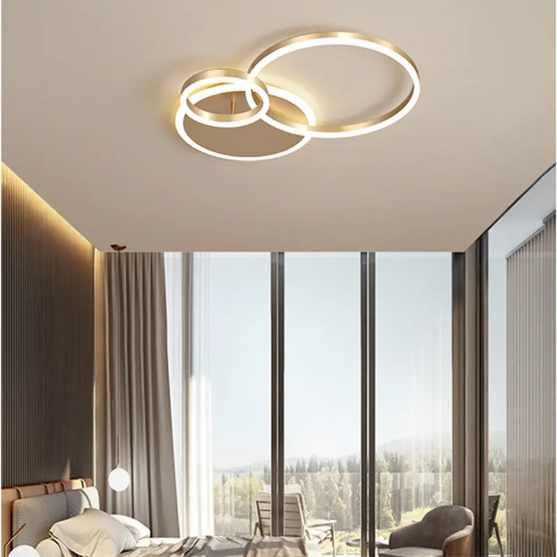 Modern LED Ceiling Chandelier Lighting Gold White Black for Living Study Room Indoor Pendant Lamp Parlor Foyer Lustres Luminaire 4