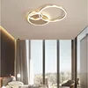 Modern LED Ceiling Chandelier Lighting Gold White Black for Living Study Room Indoor Pendant Lamp Parlor Foyer Lustres Luminaire 4