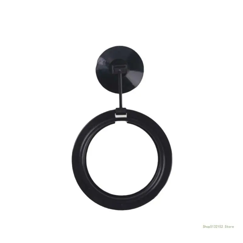 QX2E Betta Feeding Ring Round Square Floating Feed Circles for Small Fish Reducing Waste & Maintain Water Quality Black