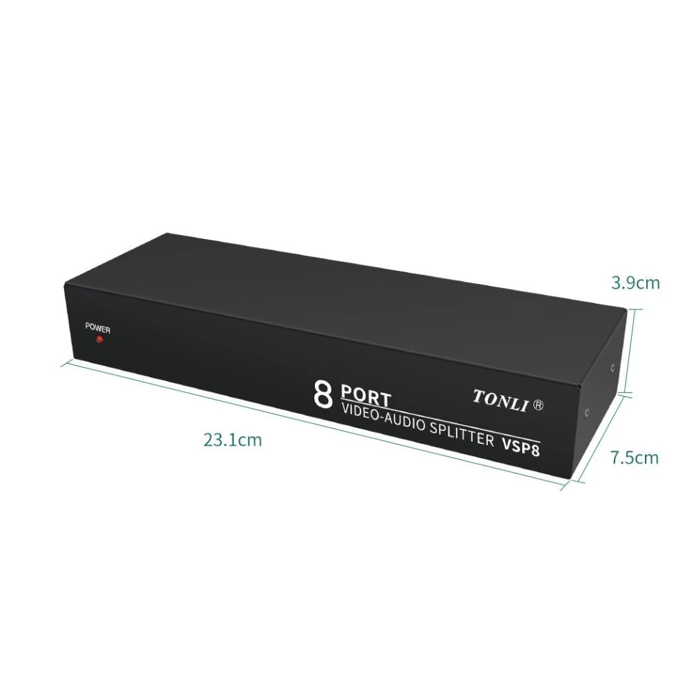 8 Ʈ AV й, 8    й ó ڽ, RCA AV й, STB, DVD, 1X8 RCA