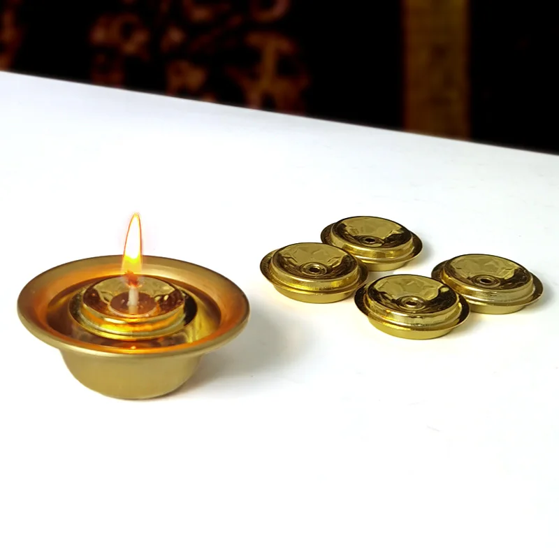 5 Pce Oil Lamp Wick Seat, Aluminum Alloy Material Wick Accessories, The Repeated Use Homemade candles Holder